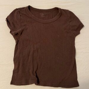 Brandy Melville Chocolate Brown Tee